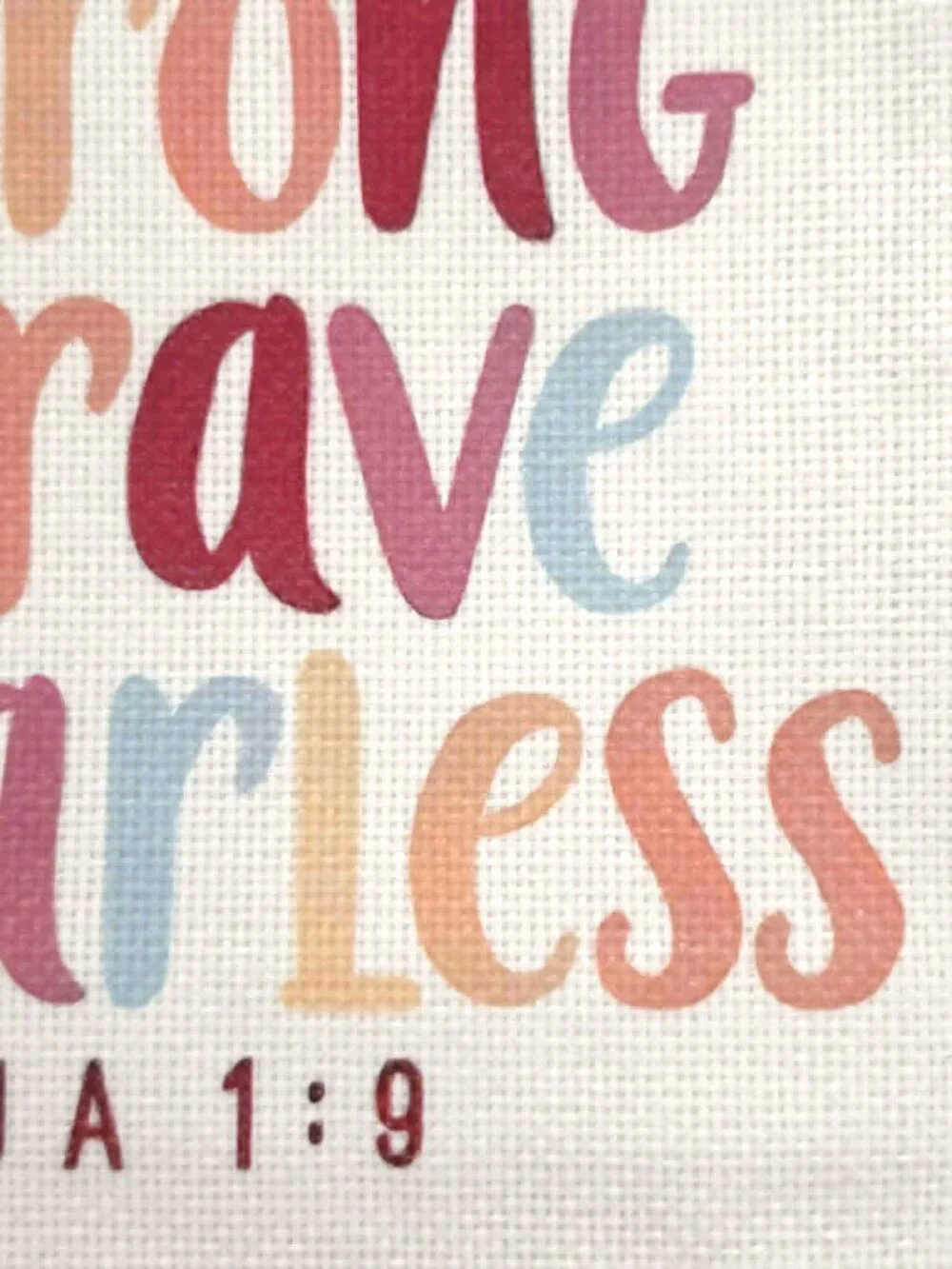 Be Strong Be Brave Be Fearless Pouch Joshua 1:9 Inspirational Christian Gift NWT